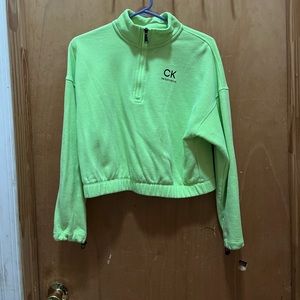 Calvin Klein cropped quarter zip
